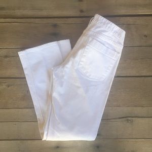 J. Crew White Matchstick Jeans (short)